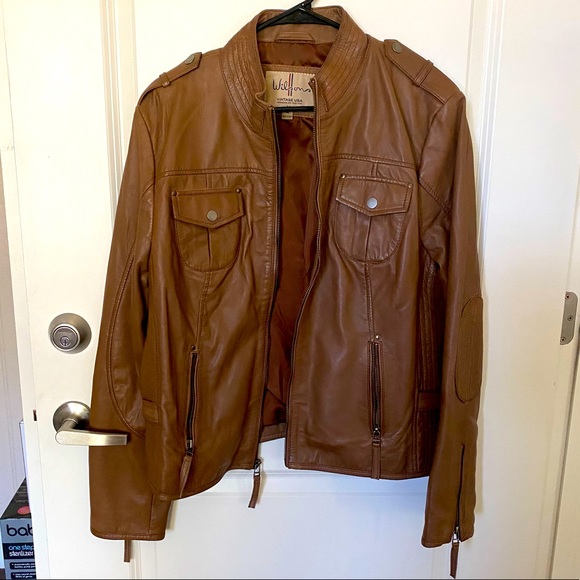 Wilsons Leather Jackets & Blazers - Wilsons Vintage USA Chestnut Brown Leather Jacket